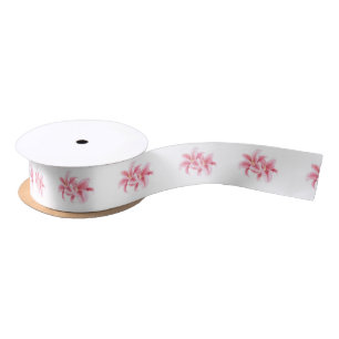 Ruban En Satin Motif de lis d'astronome