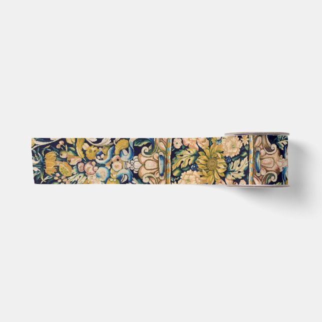 Ruban En Satin Motif de moquette fleurie décorative (Devant)