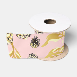 Ruban En Satin Motif de Noël, Pine Snow 4