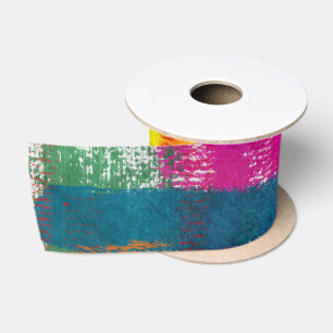 Ruban En Satin Motif de peinture Abstrait