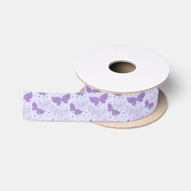Ruban En Satin Motif de ressort (Bobine)