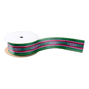 Ruban En Satin Motif de Sarape de Mexicain