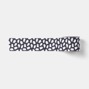 Ruban En Satin Motif d'Halloween Ghosts convivial
