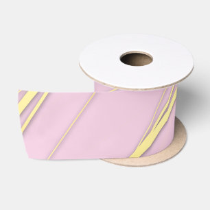 Ruban En Satin Motif d'or 2