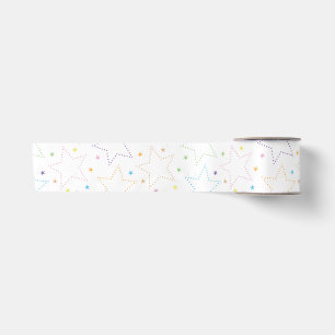 Ruban En Satin Motif du ciel de nuit étoilé