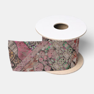 Ruban En Satin Motif Ethno Abstrait - Folklore Art 1