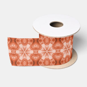 Ruban En Satin Motif étoile Abstrait rouillé Orange