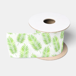 Ruban En Satin Motif feuille Palm