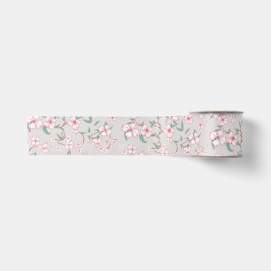 Ruban En Satin Motif Fleurs déplaisantes