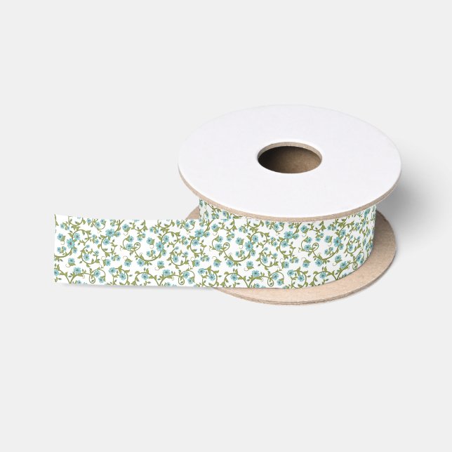Ruban En Satin Motif floral 12 (Bobine)