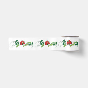 Ruban En Satin motif folklorique matyo hongrois