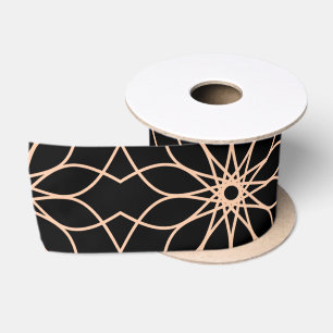 Ruban En Satin Motif géométrique élégant Art arabe