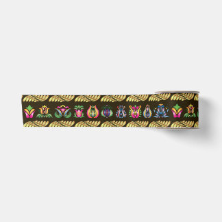 Ruban En Satin Motif hongrois folklorique