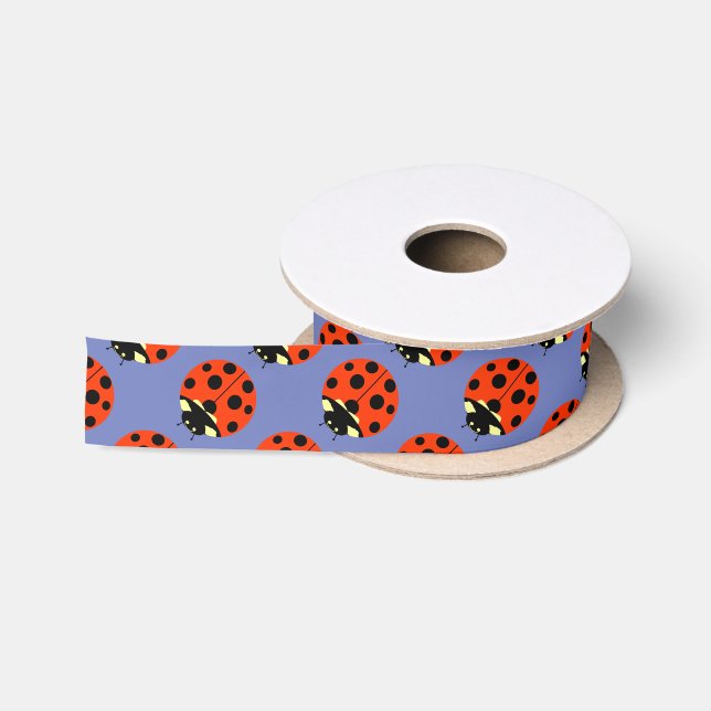 Ruban En Satin motif ladybug (Bobine)