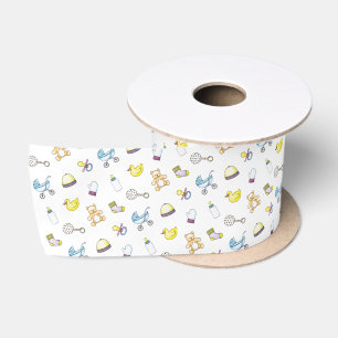 Ruban En Satin Motif mignon de baby shower