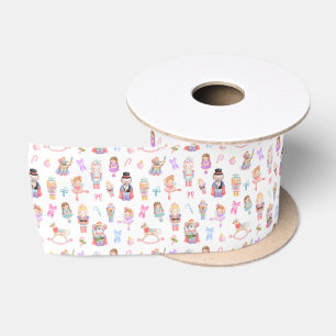 Ruban En Satin Motif Nutcracker