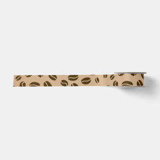 Ruban En Satin Motif sans couture de grains de café