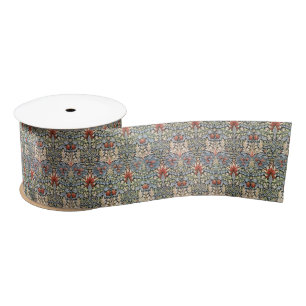 Ruban En Satin Motif Snakeshead (par William Morris)