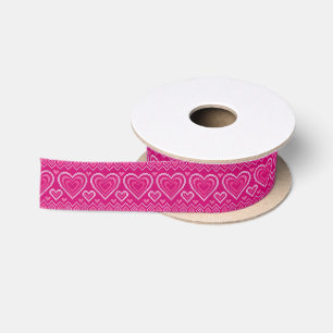 Ruban En Satin Motif tricoté par Saint-Valentin 2