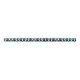 Ruban En Satin Motif turquoise de Chevron