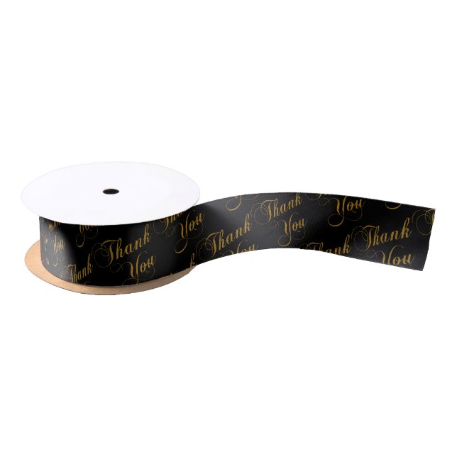 Ruban En Satin motif Word Merci (Bobine)