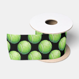 Ruban En Satin Motifs de balle de tennis