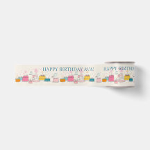 Mouchoir de fête personnalisé – Gâteaux gribouillé