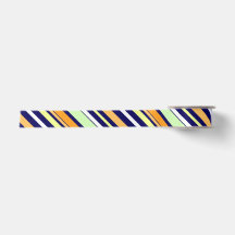 Multicolor Strior Motif Springtime Orange Green