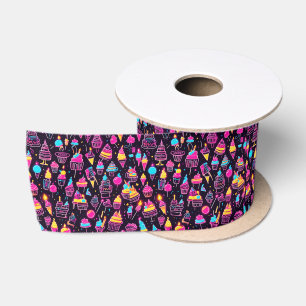 Ruban En Satin Neon Birthday Sweets