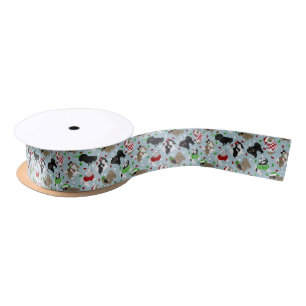 Ruban En Satin Noël Chih Tzu Chiens Satin Ribbon
