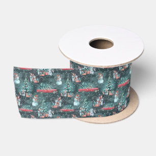 Ruban En Satin Noël d'hiver Cosy