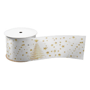 Ruban En Satin Noël doré