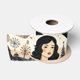 Ruban En Satin Noël Noir