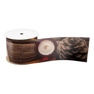 Ruban En Satin Noël rustique