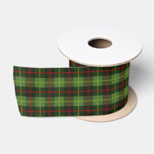 Ruban En Satin Noël Vacances Rouge et Vert Plaid