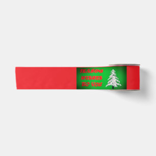 RUBAN EN SATIN NOËL VERT