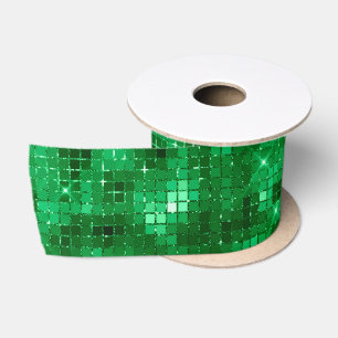 Ruban En Satin Noël vert élégant