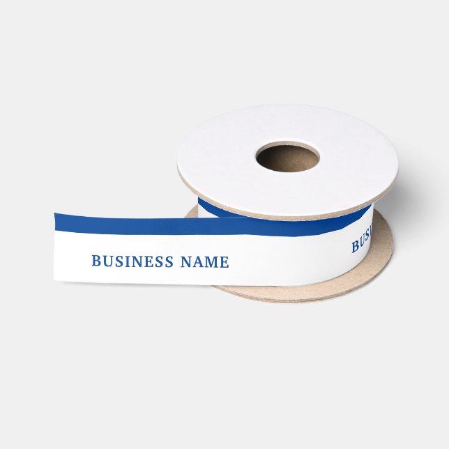 Ruban En Satin Nom commercial personnalisé simple marqué (Bobine)