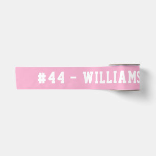 Ruban En Satin Nom et numéro personnalisés rose - Accueil