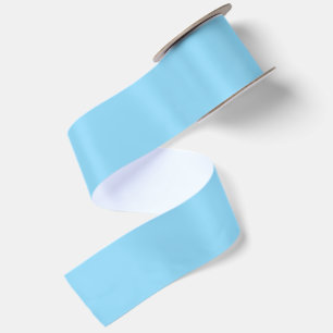 RUBAN EN SATIN NOM ET TEXTE PERSONNALISÉS BLEU CLAIR