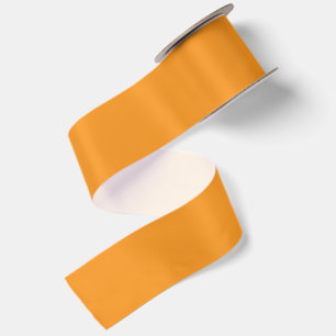 RUBAN EN SATIN NOM ET TEXTE PERSONNALISÉS ORANGE