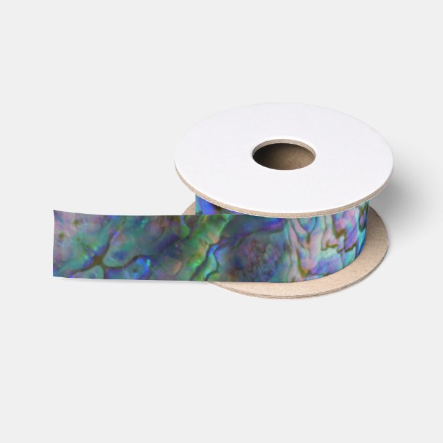 RUBAN EN SATIN NOUVELLE-ZÉLANDE KIWI PAUA (Bobine)