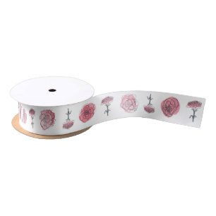 Ruban En Satin Oeillet rose