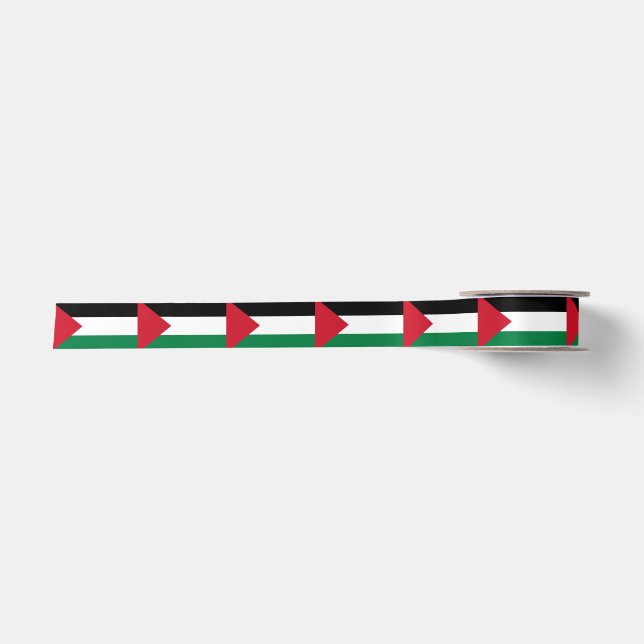 Ruban En Satin officiellement le drapeau de l'État de Palestine (Devant)