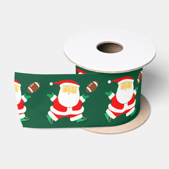 Ruban En Satin Offre de Noël de football (Bobine)