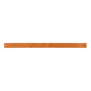 Ruban En Satin Orange brûlé (couleur solide)