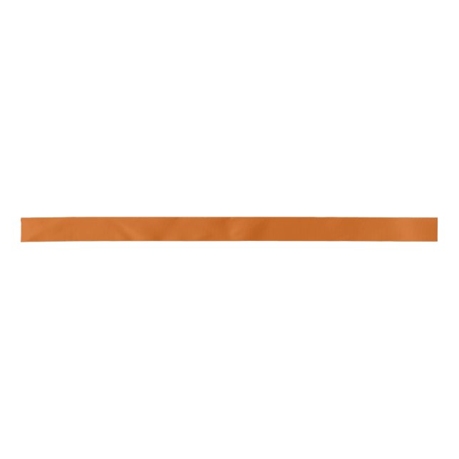 Ruban En Satin Orange brûlé (couleur solide) (Devant)