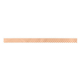 Ruban En Satin Orange et blanc Checkered