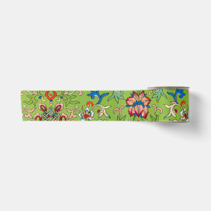 Ruban En Satin Ornement chinois vintage Owen Jones vert floral