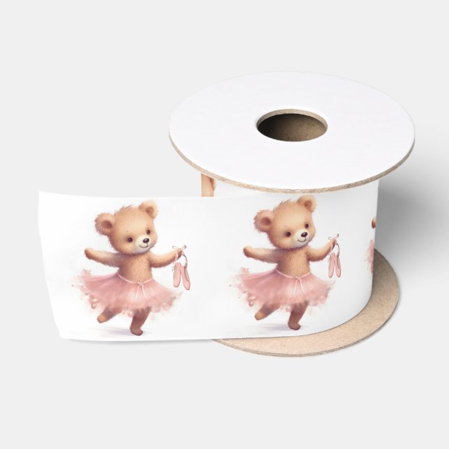 Ruban En Satin Ours dansant Ballerina (Bobine)